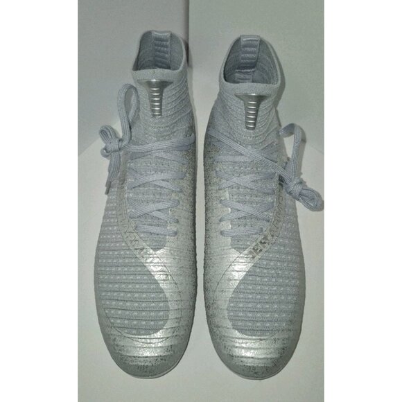 UNDER ARMOUR HIGHLIGHT 2 MC KNIT SILVER FOOTBALL CLEATS MEN\'S SIZE 9.5 NEW main image 12